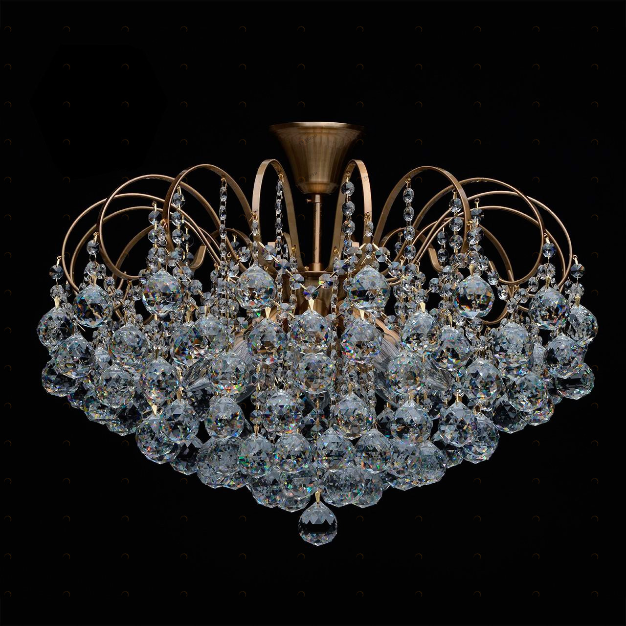 Потолочная люстра MW-Light Жемчуг 10 232016808 MW-LIGHT ДИЗАЙНЕРСКИЕ, ЖЕМЧУГ 181496 Бронза 