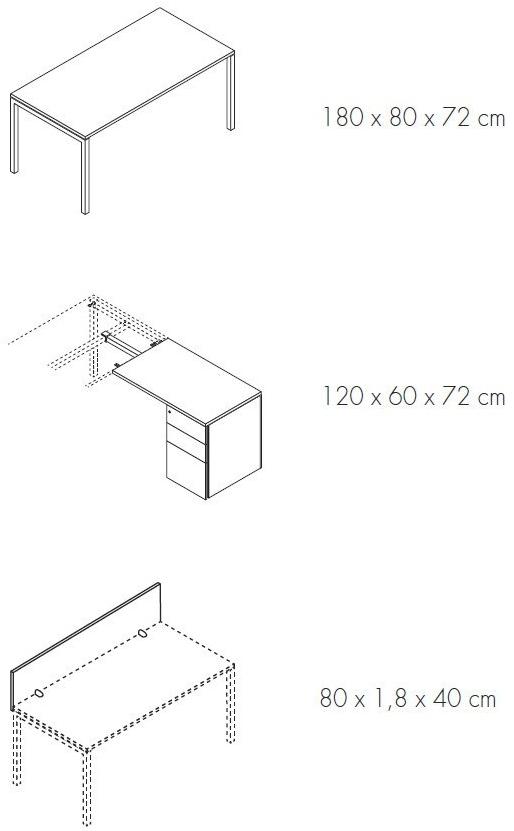 Bralco Прямоугольный угловой стол из дуба Gate sun-id-1448913 - Вид №2