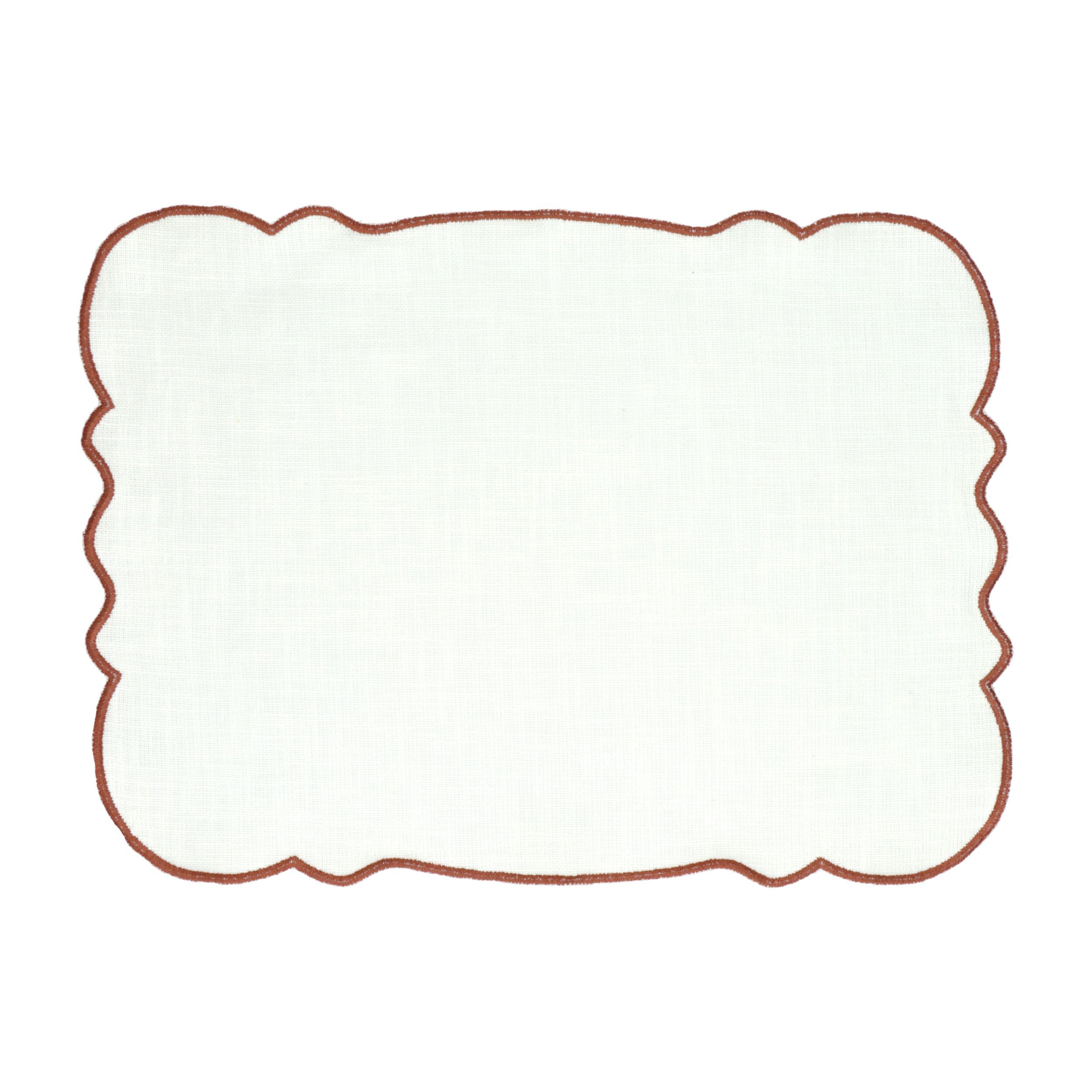 Прямоугольная льняная салфетка POMAX FARFALLE ARCH-00115957 - Вид №4