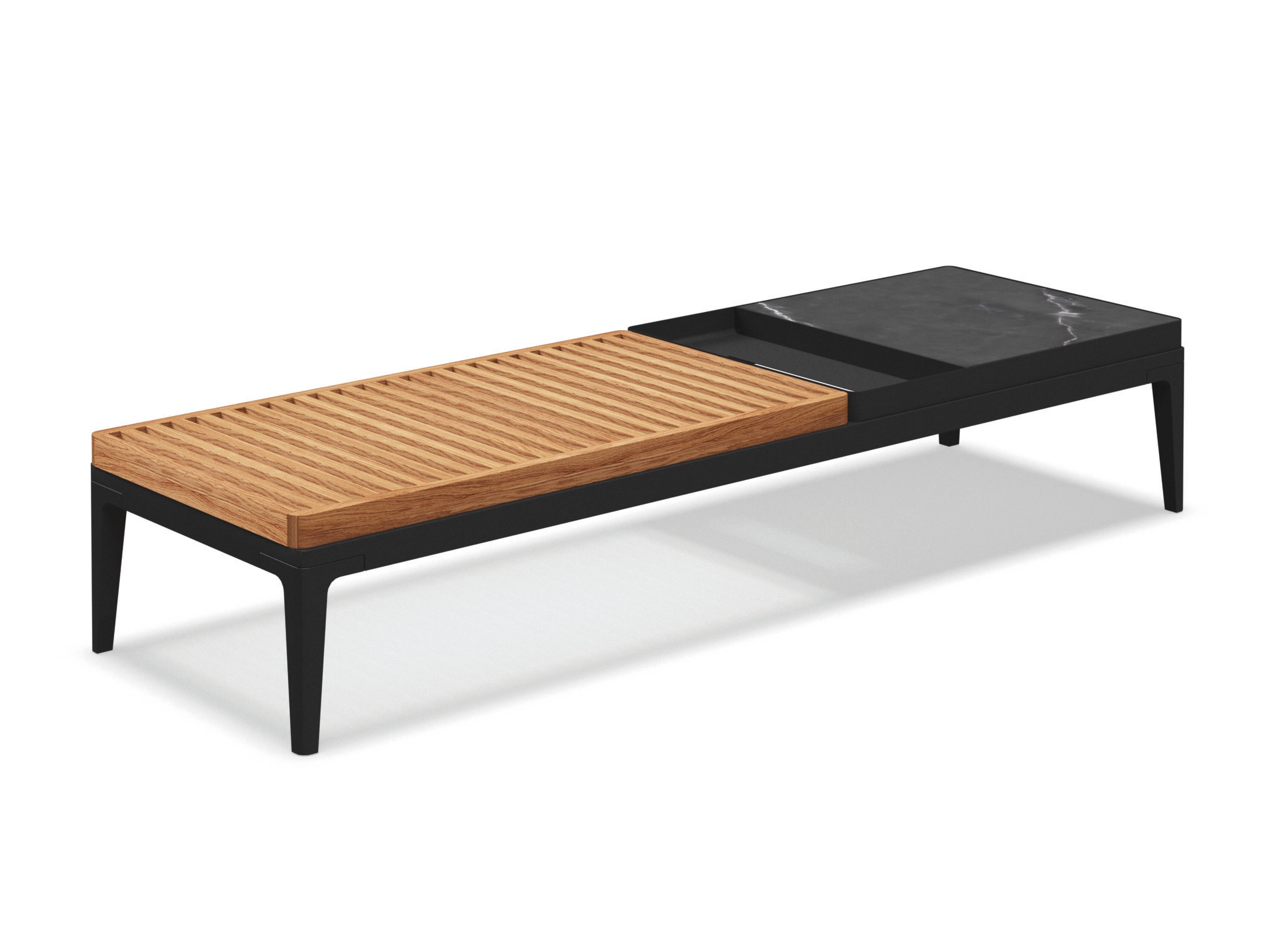 ТИК и керамический прямоугольный низкий садовый столик Gloster ARCH-00041733 - Вид №2