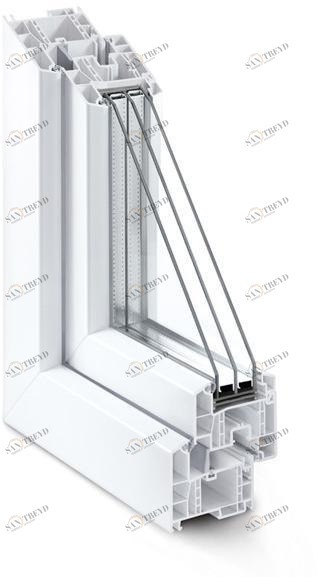 REHAU Распашная французская дверь из ПВХ sun-id-1448969