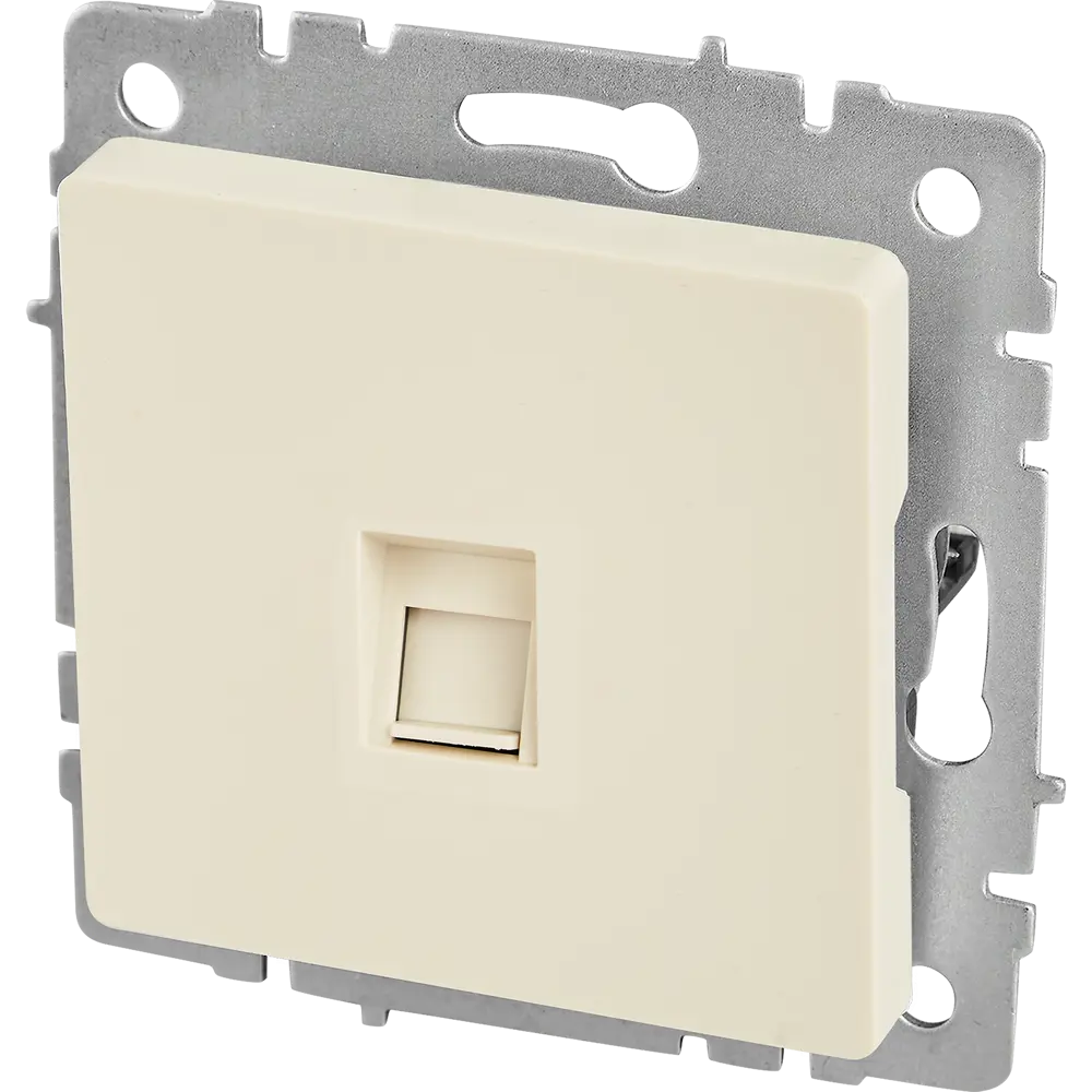 Компьютерная розетка IEK Brite для скрытого монтажа с подключением RJ45 87761513 STLM-1366135 - Вид №1