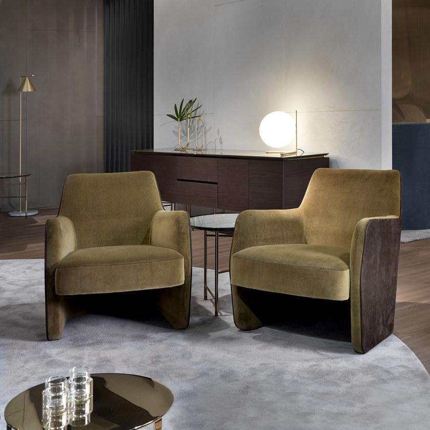 Marelli Кресло в набуке с подлокотниками Clipper 9clp106 - Вид №4