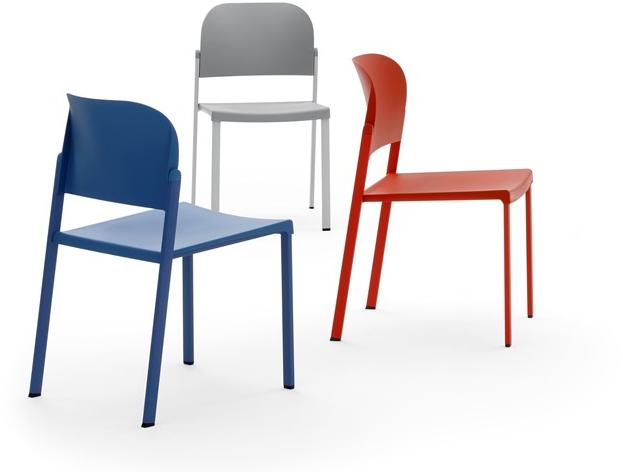 Diemmebi Стул из переработанного полипропилена и металла Makeup sun-id-1482955 - Вид №1