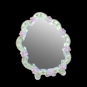 889 ORIGINALMURANOGLASS Настольное Венецианское Зеркало - Летние цветы - Муранское стекло - OMG  см