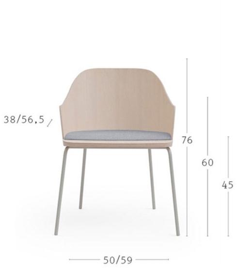 Billiani Кресло ясень с мягким сиденьем Fitt classic 023 - Вид №1