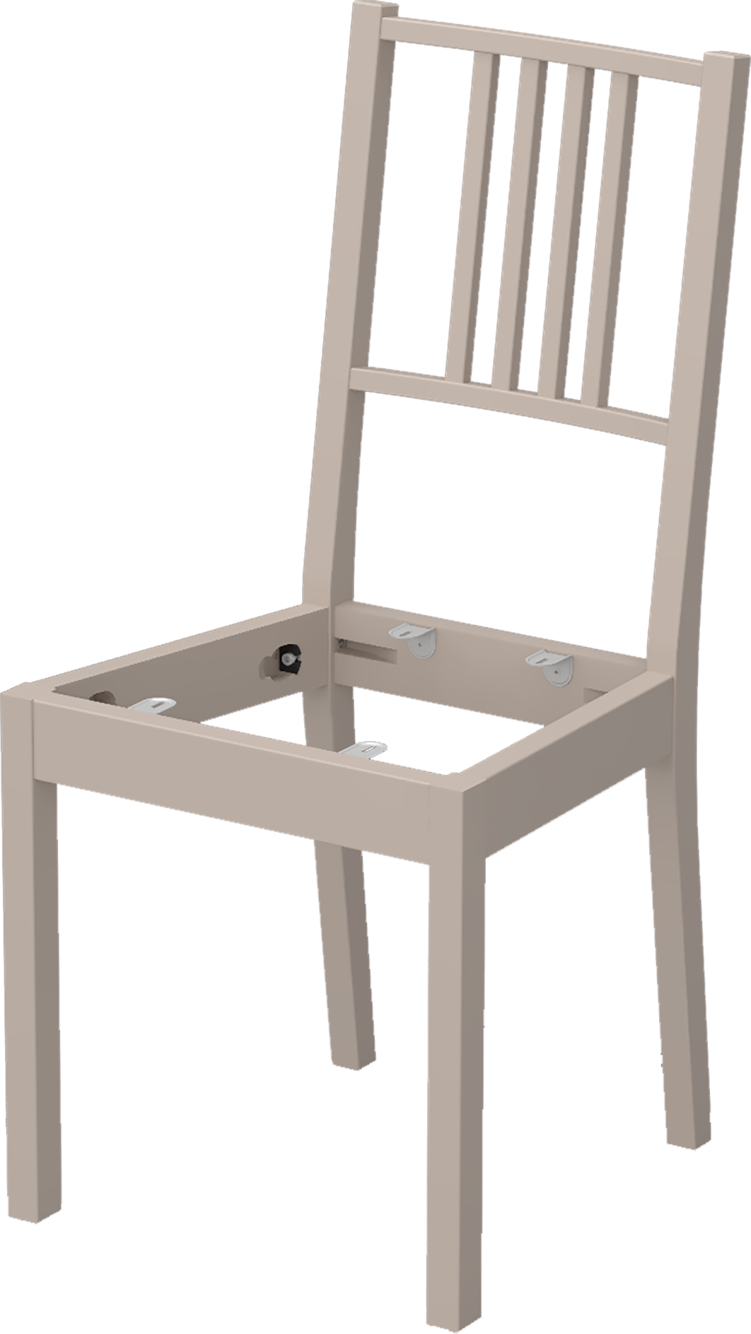 83717200 Каркас для стула Марсель 90x42x42 см дерево цвет топо STLM-0043723 DELINIA