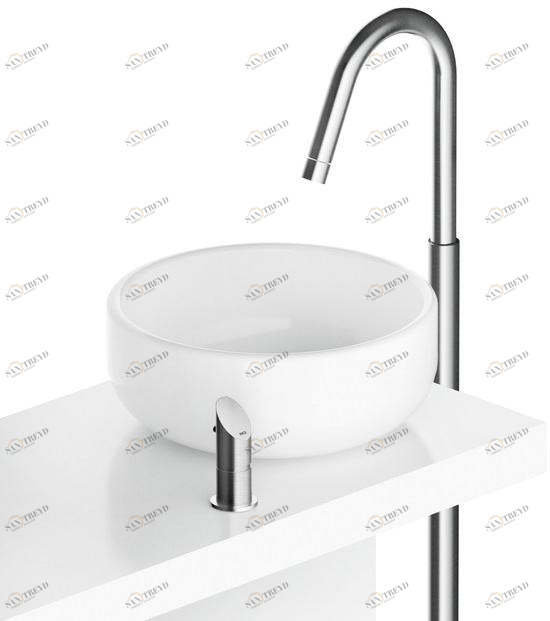 MGS Смеситель для раковины напольный однорычажный из нержавеющей стали Contemporary sun-id-1438400