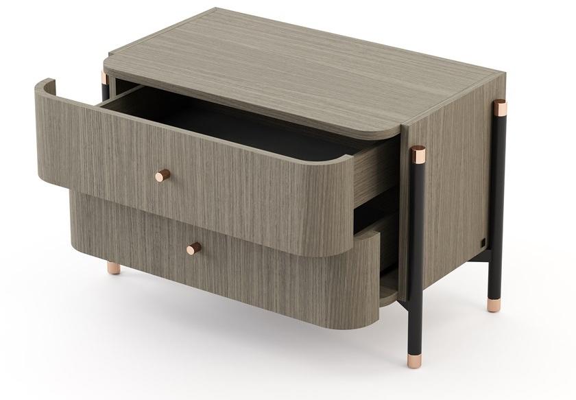 Laskasas Прямоугольная тумбочка из дерева с ящиками Rosie sun-id-1430831 - Вид №2