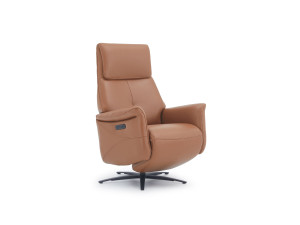 Кожаное кресло с откидывающейся спинкой с электрическим движением