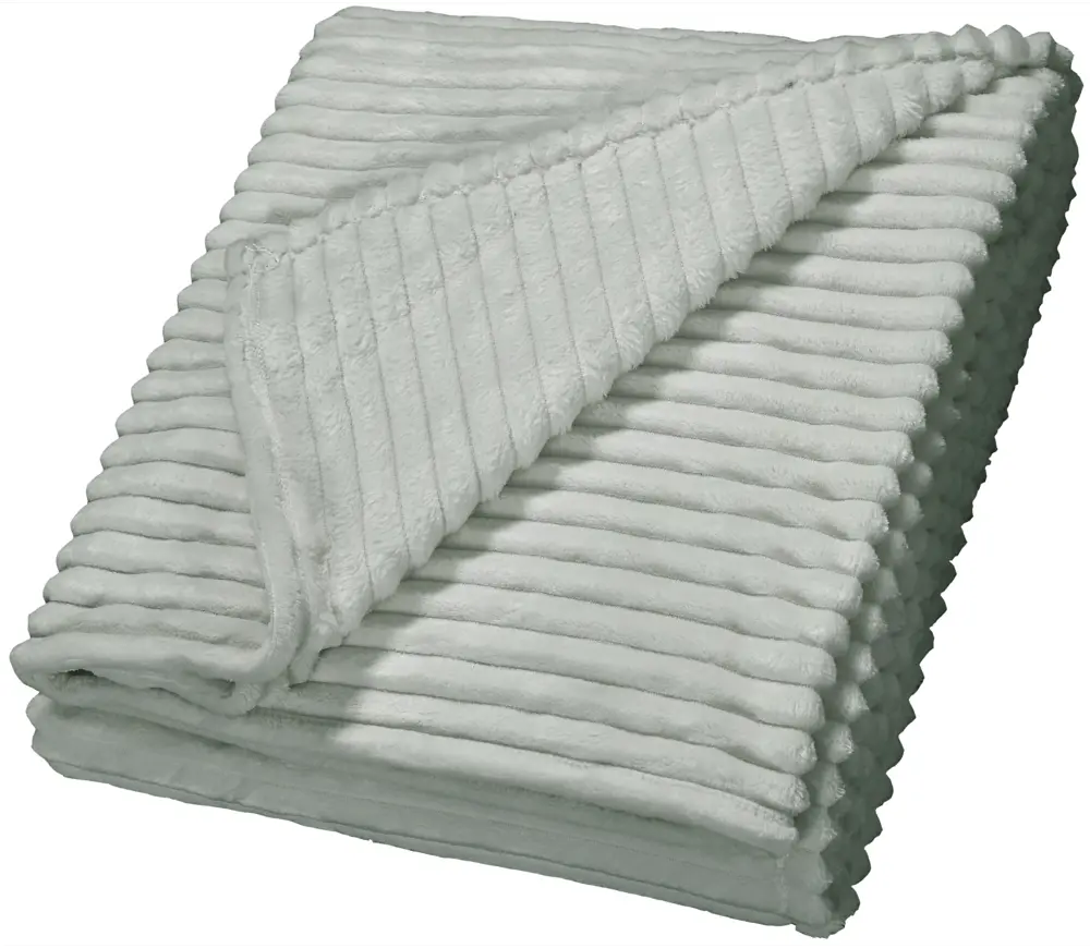 СТОЛИЦА ТЕКСТИЛЯ Плед Strips — уют в сером велсофте 200х240 см 89312866