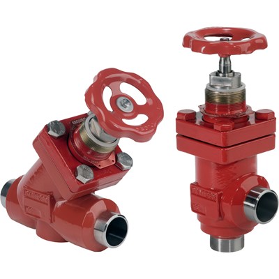 Danfoss SVA-S — запорные клапаны со стандартным штоком SVA-S 50 D STR H-WHEEL Запорный клапан 148B5710 