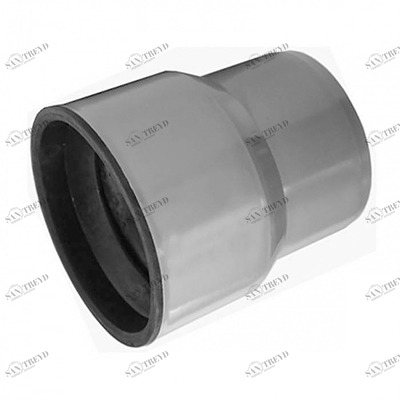 Переход с пластика на чугун ПП 50/75мм с манжетой Политек 6325