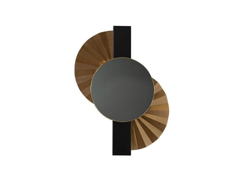 Круглое металлическое настенное зеркало с рамкой ROCHE BOBOIS NEGRESCO ARCH-00050418