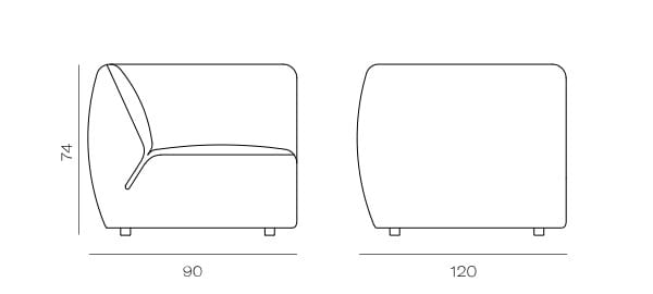 Модульный тканевый диван Vergés Эол ARCH-00094257 - Вид №7