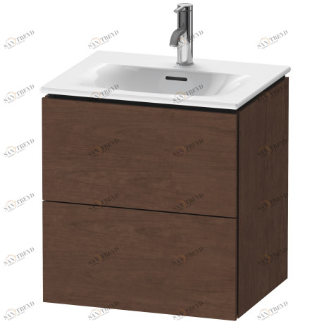 LC630401313 Тумбочка подвесная L-Cube #LC6304 520 x 421 мм Американский орех, натуральный шпон Duravit