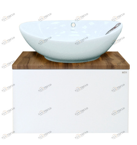 Тумба Ива-60 подвесная комбинированная 1 ящ. с раков. Kirovit Гамма MISTY 2312208