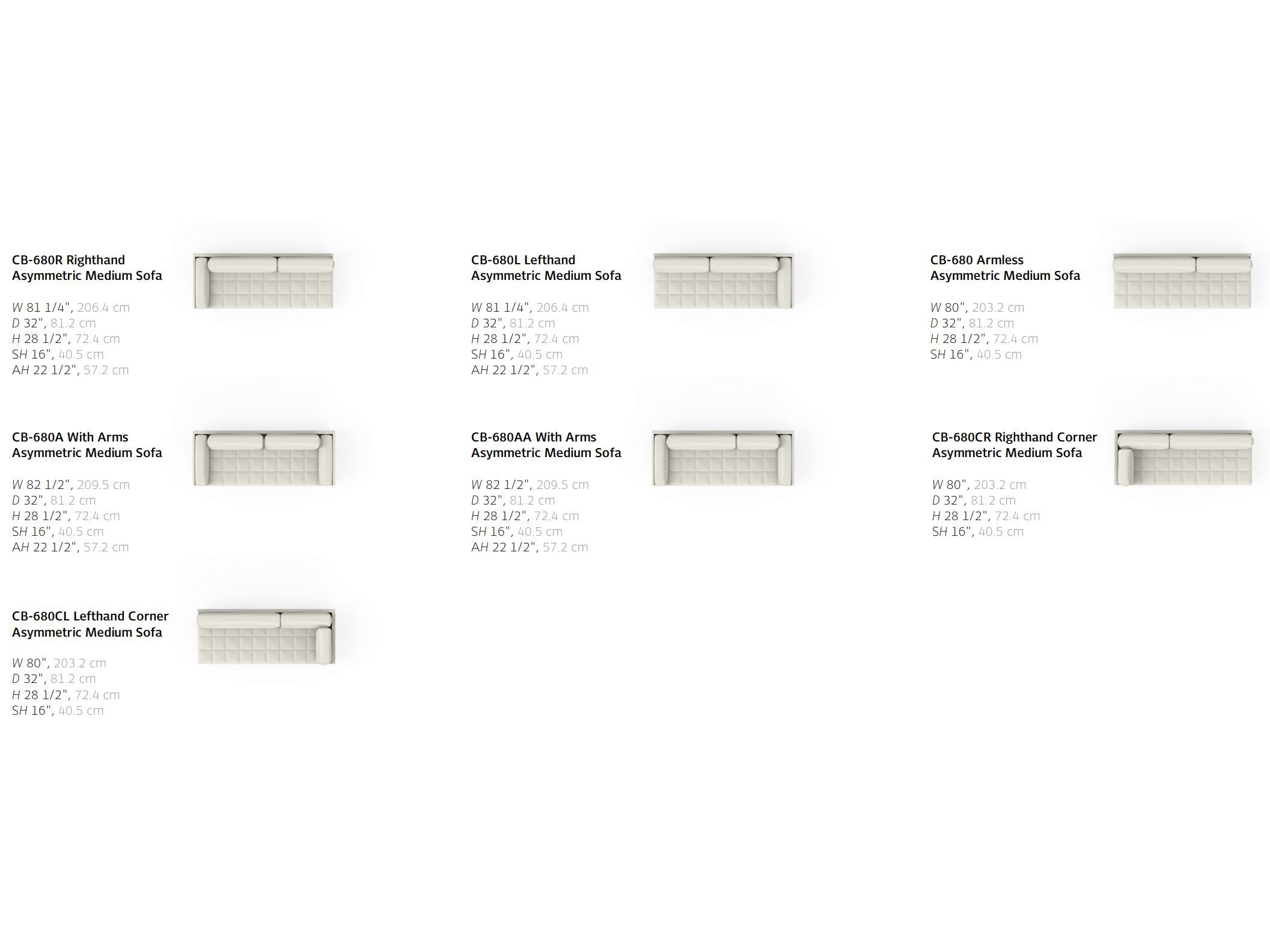 Модульный диван BassamFellows Asymmetric ARCH-00104346 - Вид №3