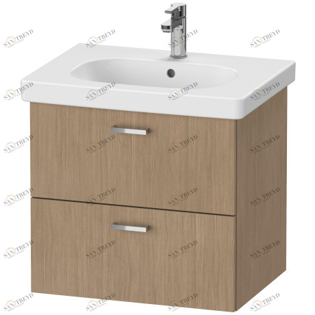 XB618905252 XBase Тумбочка подвесная Европейский дуб, декор Duravit 