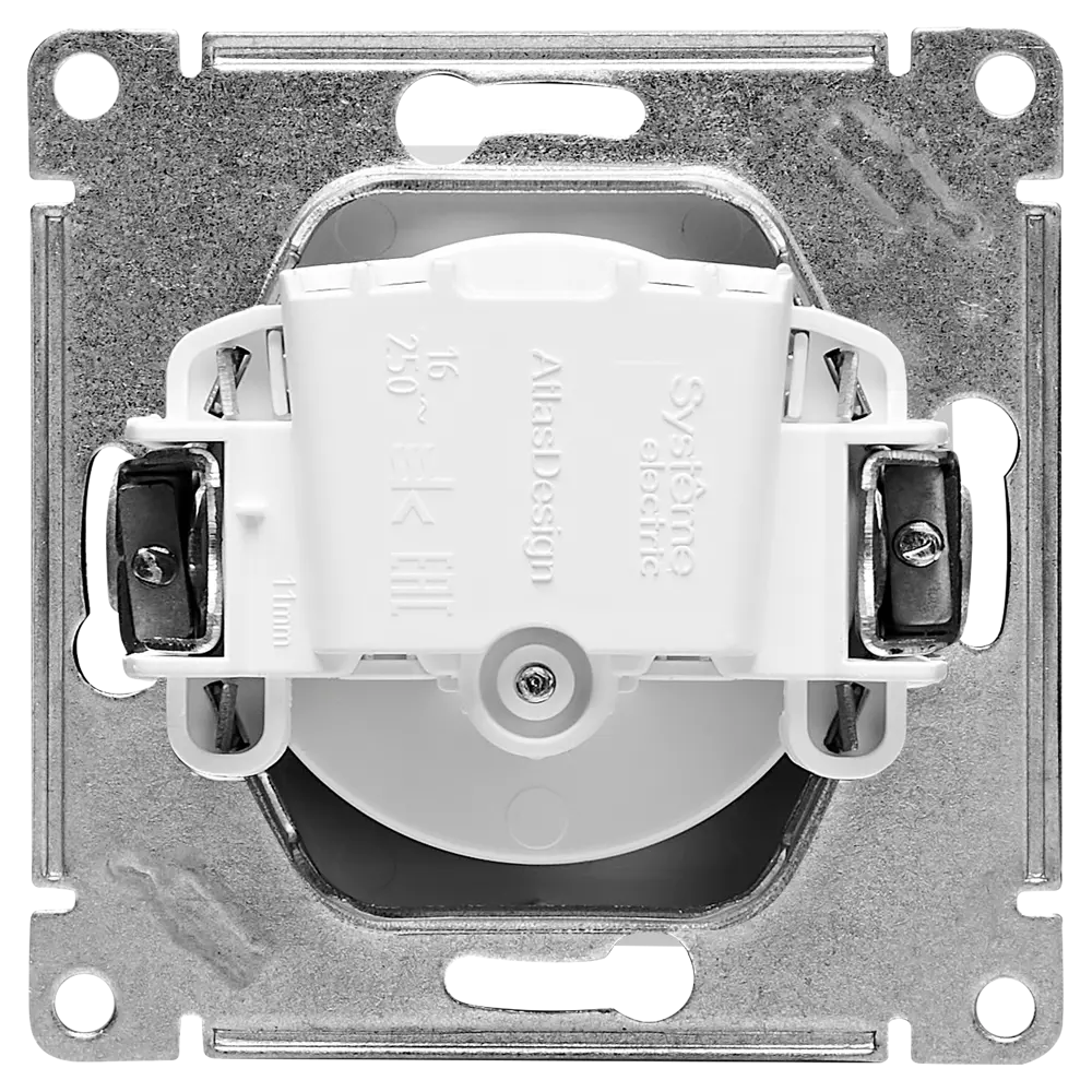 Розетка встраиваемая Systeme Electric AtlasDesign без заземления цвет белый STLM-2121246 - Вид №2