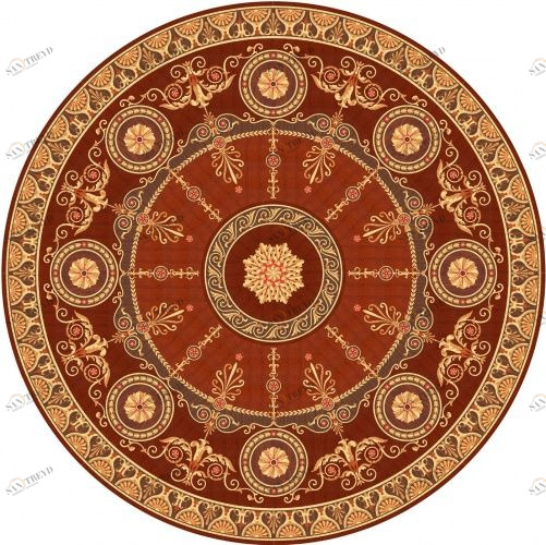 Художественный паркет Da Vinci Розетка 26-238 Дуб Селект (Гладкая) х1000диаметр мм 260090238