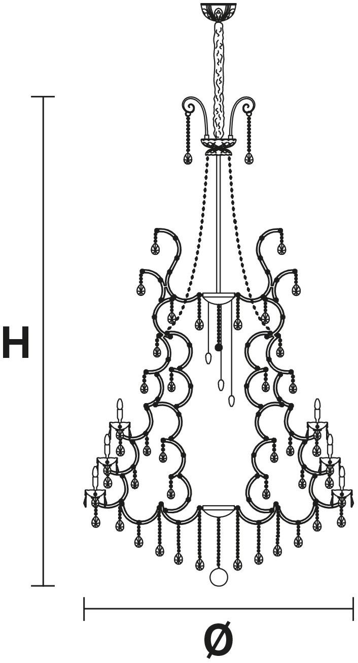 Masiero Крашеная металлическая люстра с кристаллами Maria teresa sun-id-1358751 - Вид №3