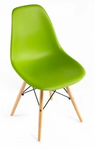 Стул с деревянными ножками зеленый Eames BRADEX HOME  00-3973899 Зеленый