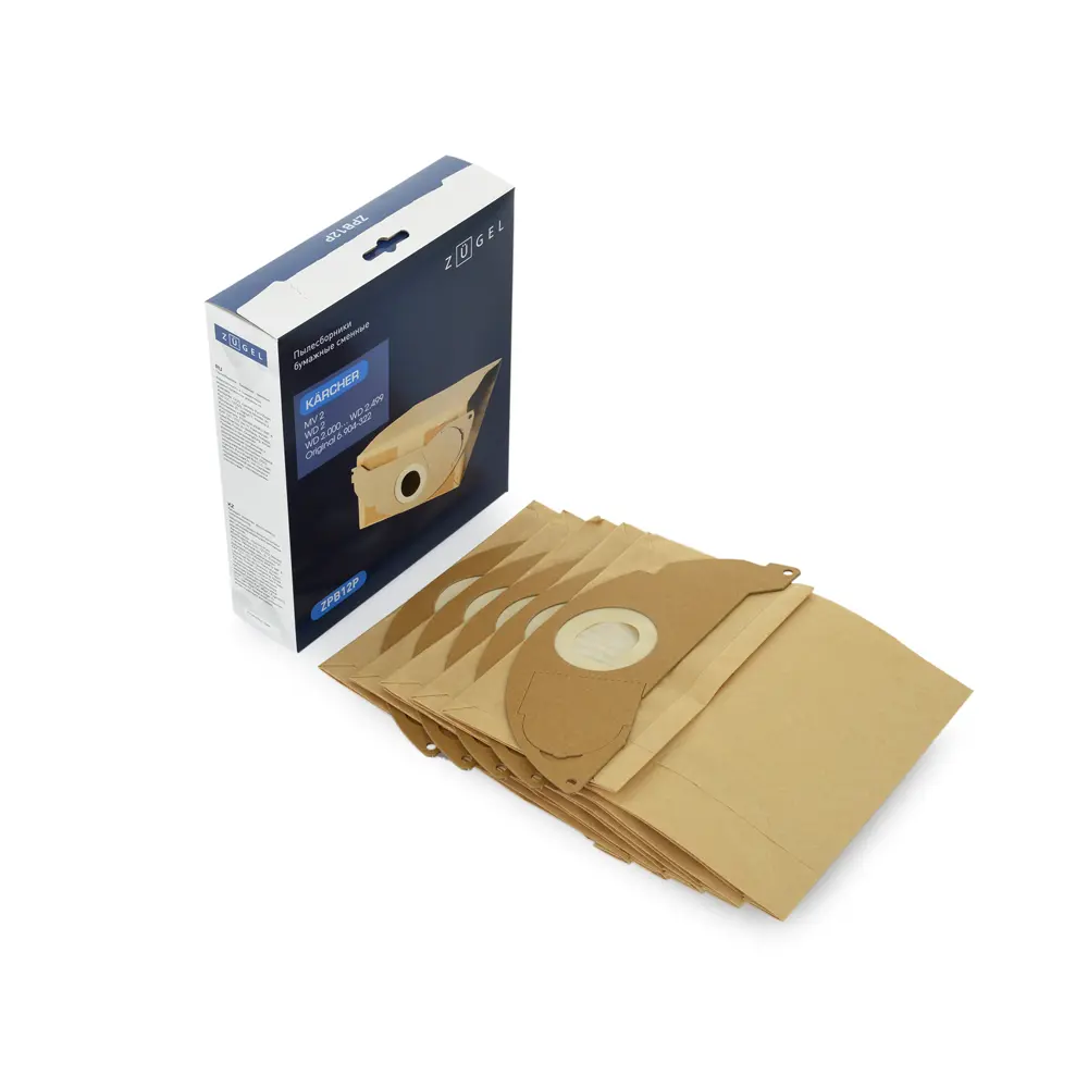 ZUGEL Бумажные мешки для строительного пылесоса 12 л, 5 шт 86339070 STLM-0067930 - Вид №8