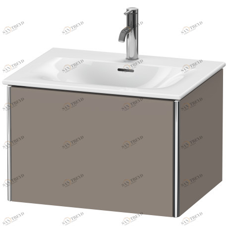 XS422204343 XSquare Тумбочка подвесная Базальт матовый, декор Duravit
