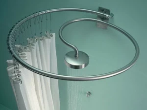 Rapsel Настенная круглая лейка из нержавеющей стали Pluviae