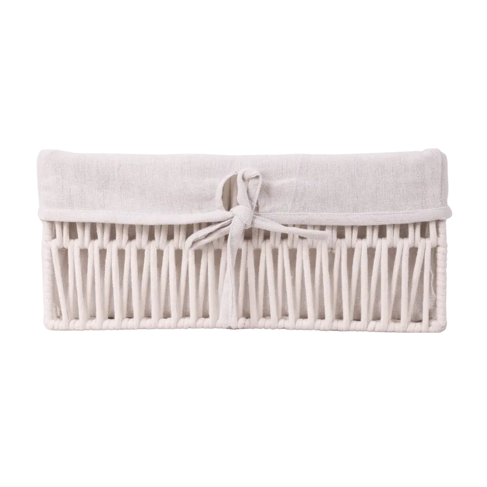 Корзина Konsensa 34x15x24 см полиэстер цвет белый STLM-2140344 - Вид №2