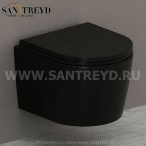 FOS06AR Подвесной унитаз настенный Черный Ceramica Globo FORTY3 Италия