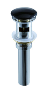 SL-111 Донный клапан с переливом матовый чёрный LAB.Space