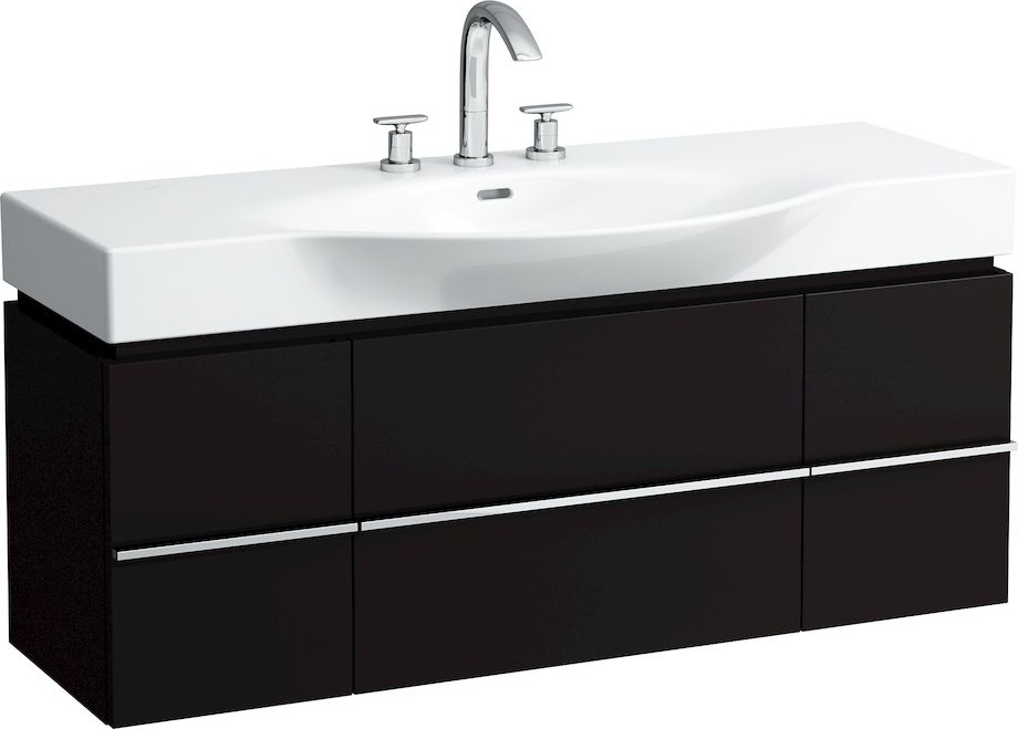 H4013020754631 Шкафчик под раковину, для раковин 811704, 812704, 2 выдвижных ящика с 2 дверцами, 2 стеклянные полки LAUFEN PRO - Вид №36