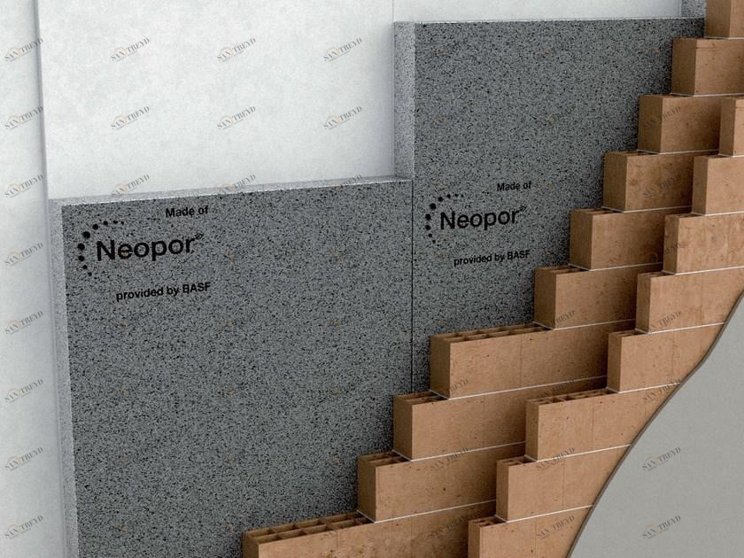 Neopor® by BASF Изоляционная панель Neopor® для двойной обшивки кладки sun-id-1450800