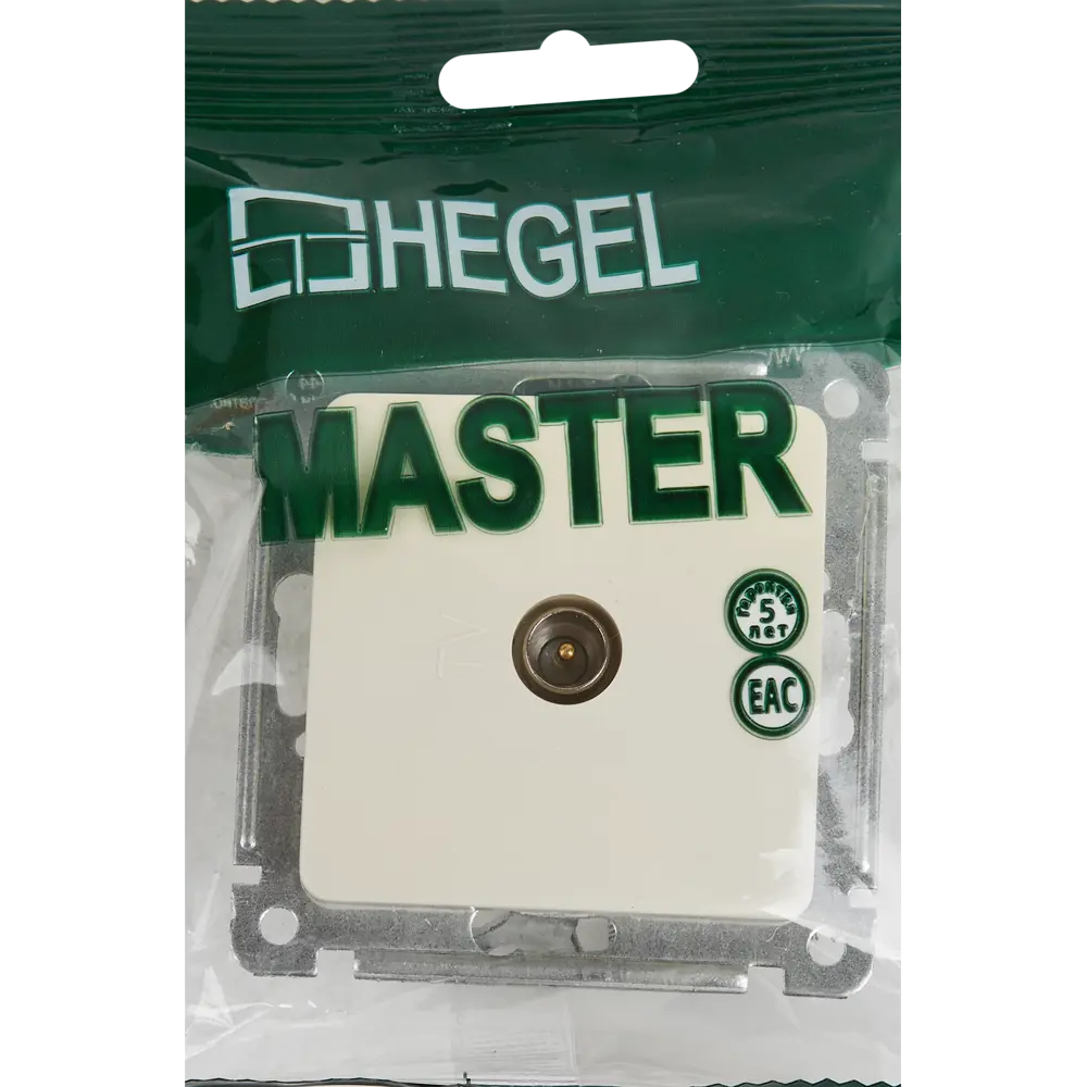 Телевизионная розетка встраиваемая Hegel РСТВ-401-01 цвет слоновая кость 82493633 STLM-2185022  - Вид №5