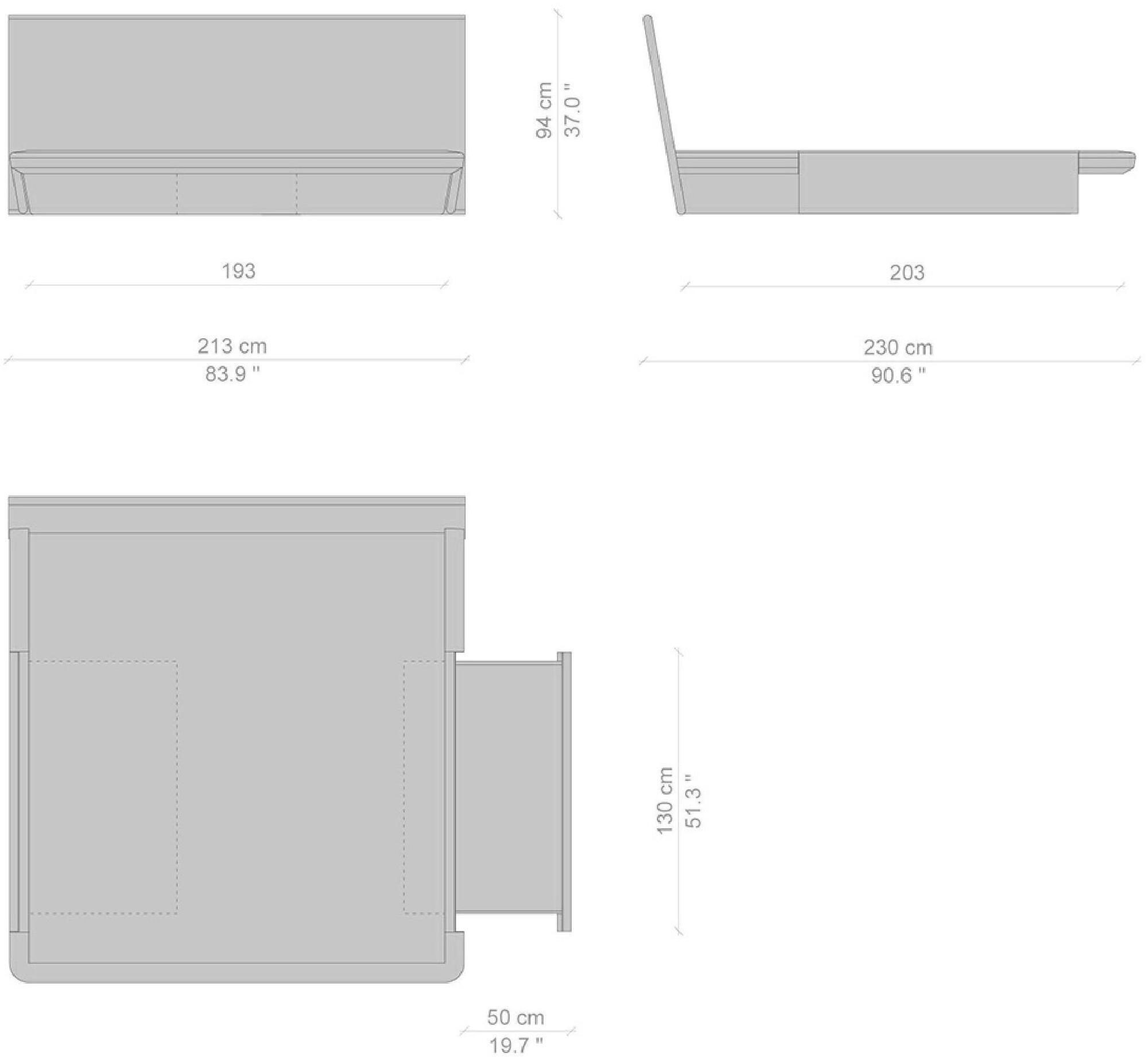 Cassina Кровать с изголовьем из ясеня  L42  - Вид №22