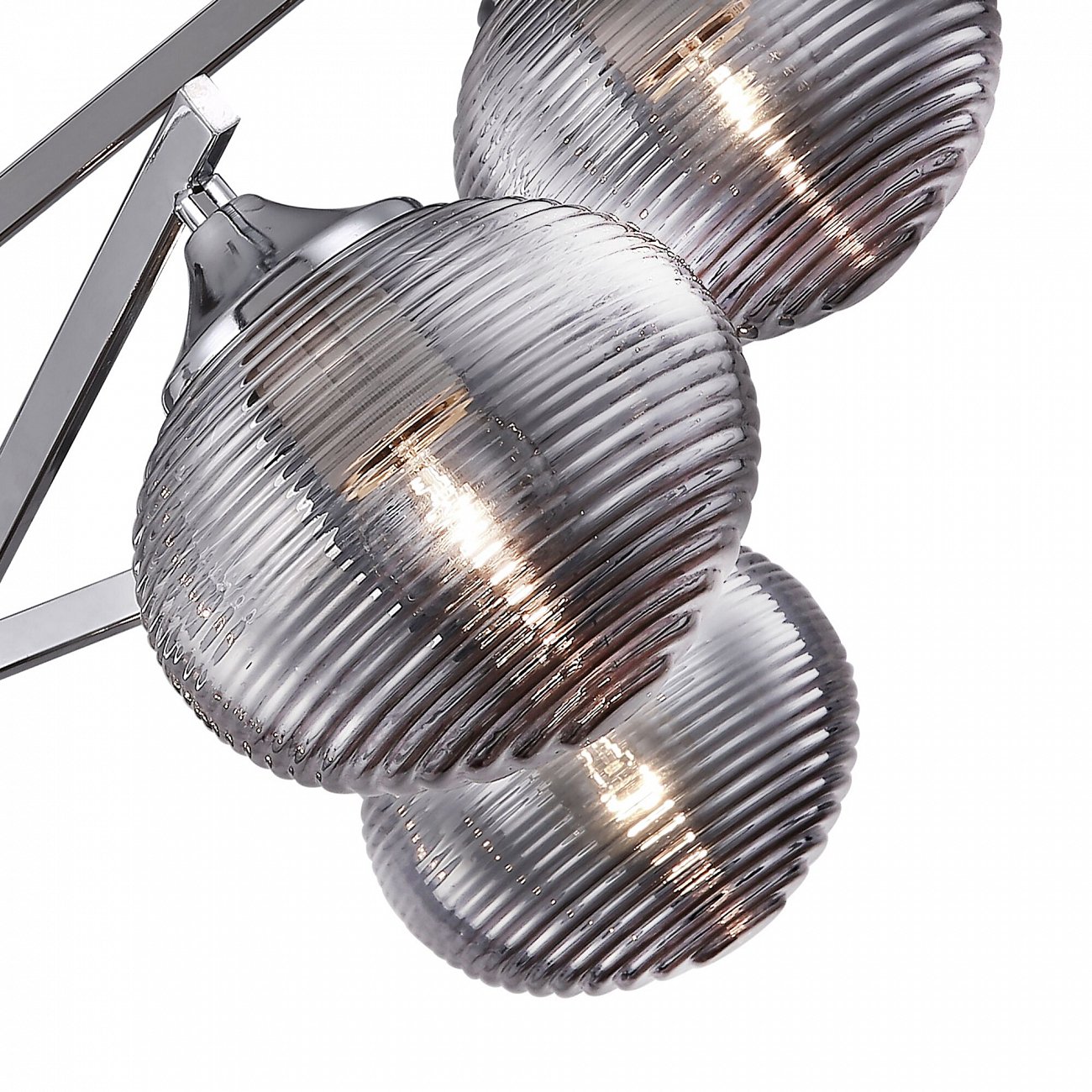 Люстра подвесная серая Dolores 06CH FREYA MODERN 00-3956383 Хром - Вид №2