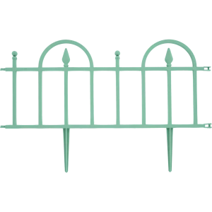 Заборчик 40x60 см полипропилен зеленый 5 шт.