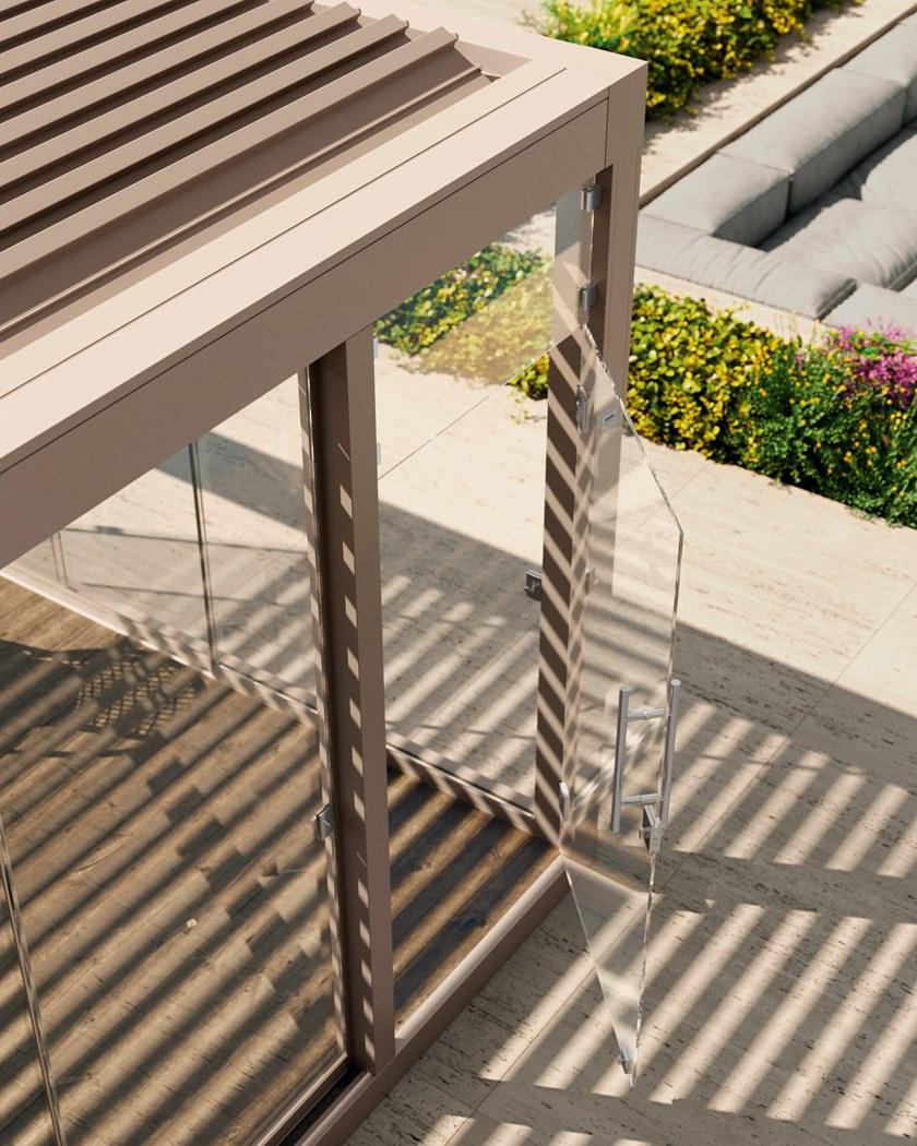 PRATIC F.lli ORIOLI Стеклянная входная дверь для экстерьера Glass sun-id-1425370 - Вид №1