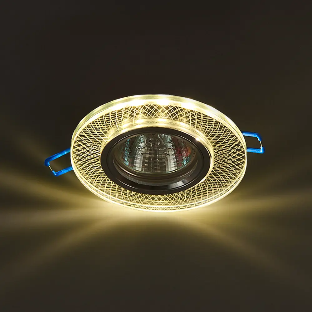 Светильник точечный встраиваемый DLS-L153 с LED-подсветкой под отверстие 65 мм, 1.7 м², цвет прозрачный Fametto STLM-2165420 - Вид №3