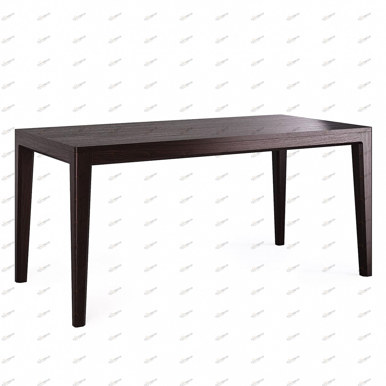 Обеденный стол прямоугольный дуб венге 160 см Mavis THE IDEA  210056 Венге;черный 