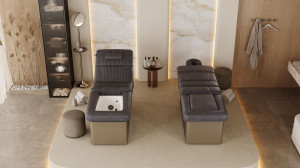 Многофункциональная спа-кровать с электрической регулировкой и встроенной ванной