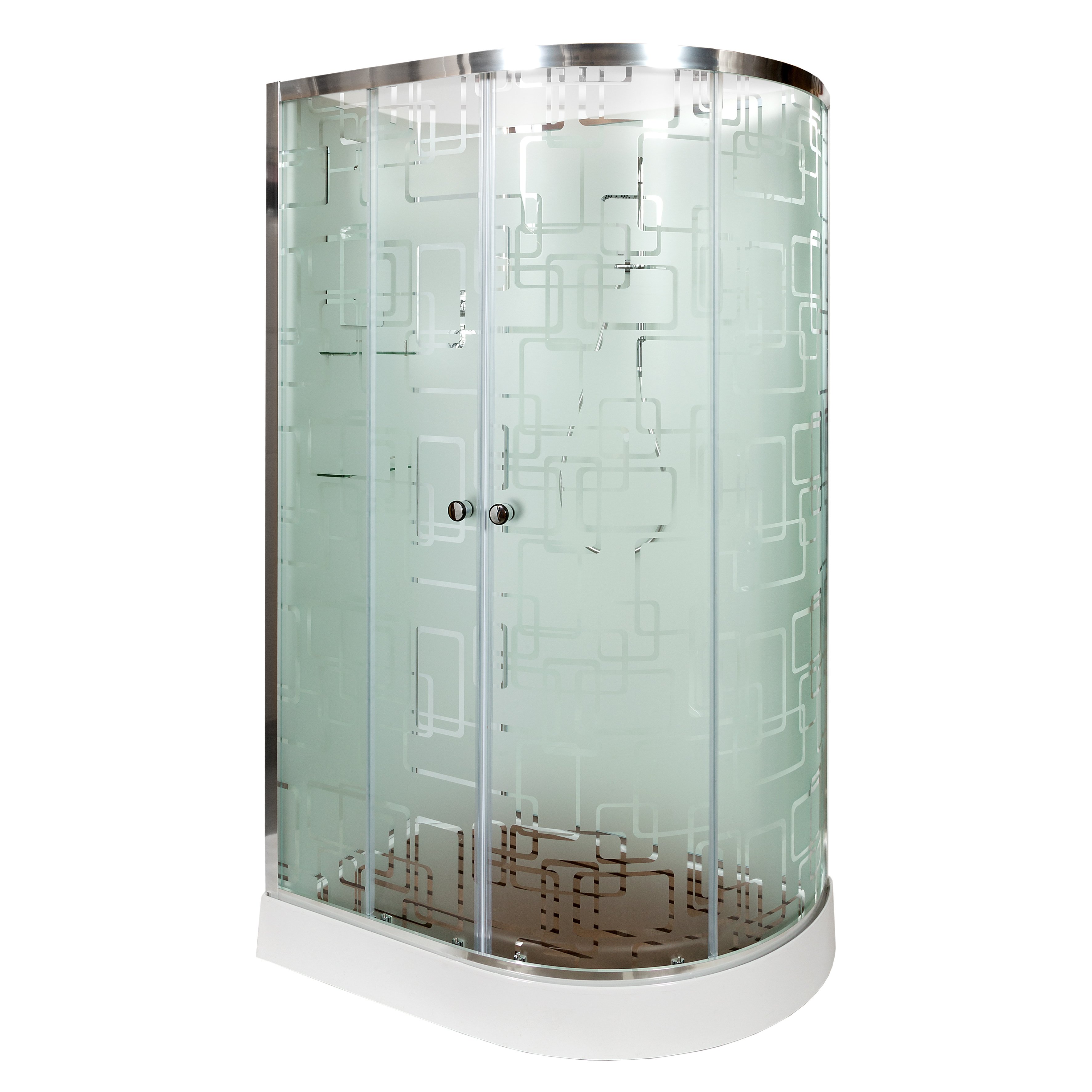 ЕМ4512 L N LED Душевая кабина DETO Серия EM ЕМ1511 L N (без крыши) - Вид №2