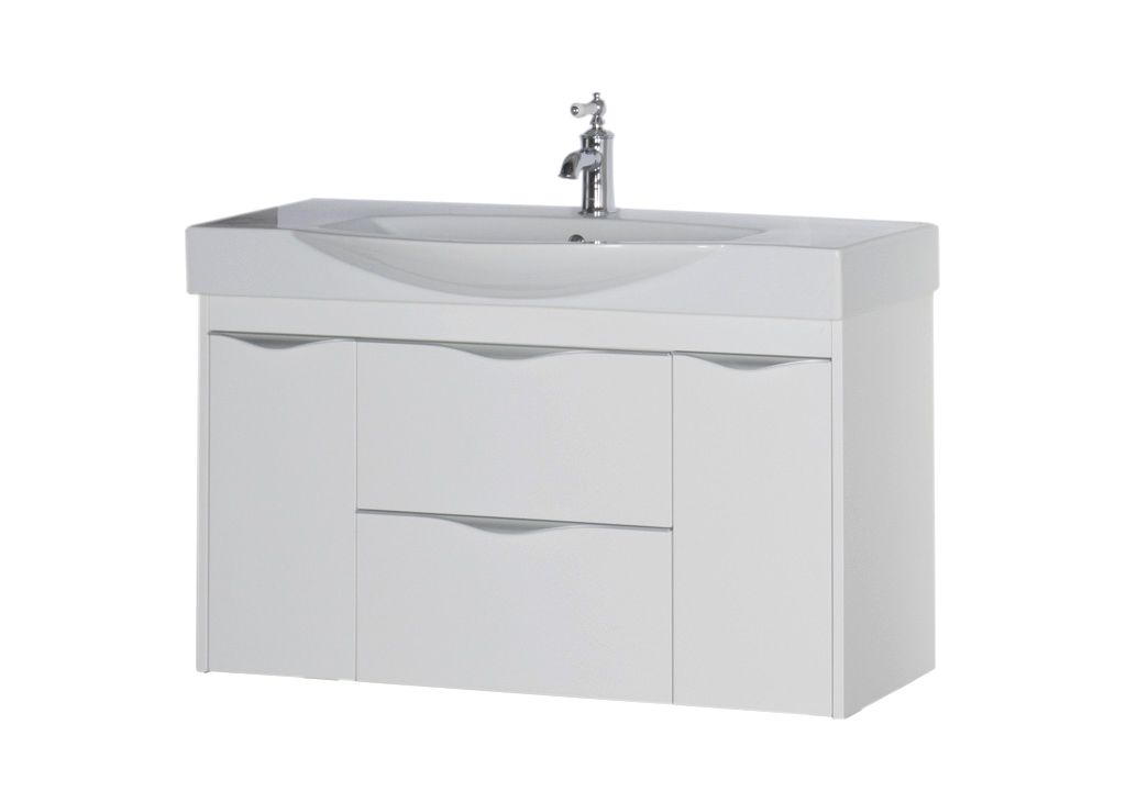 Тумба с раковиной Aquanet Франка 105 белый 0018305500182330 - Вид №4