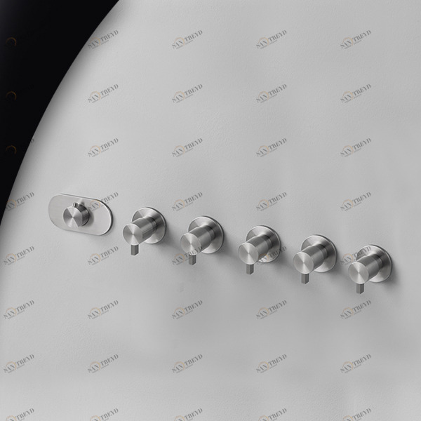 Термостат для душа сталь матовая TOOX Radomonte TXQ58S