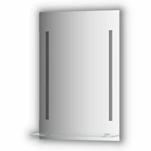 BY 2160 Зеркало с полочкой 50 cm с 2-мя встроенными LED-светильниками 11 W EVOFORM Ledline-S
