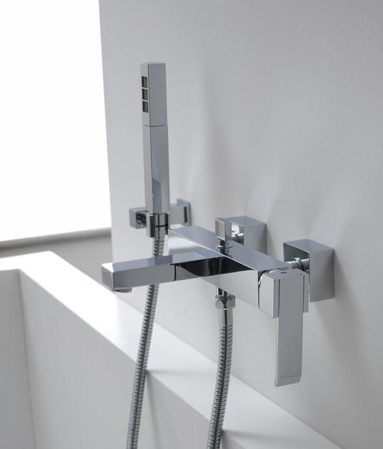 GRAFF Настенный комплект для ванны с ручным душем Qubic sun-id-1423801 - Вид №1