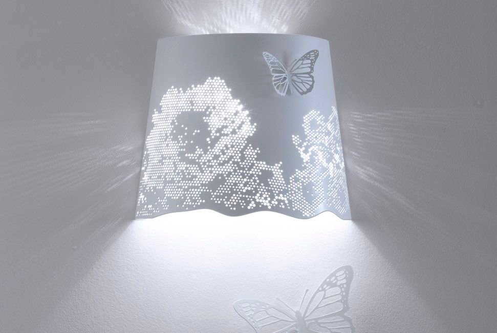 Бабочка металлическая 12х18 см белая Butterfly KARMAN  00-3883248 Белый  - Вид №2