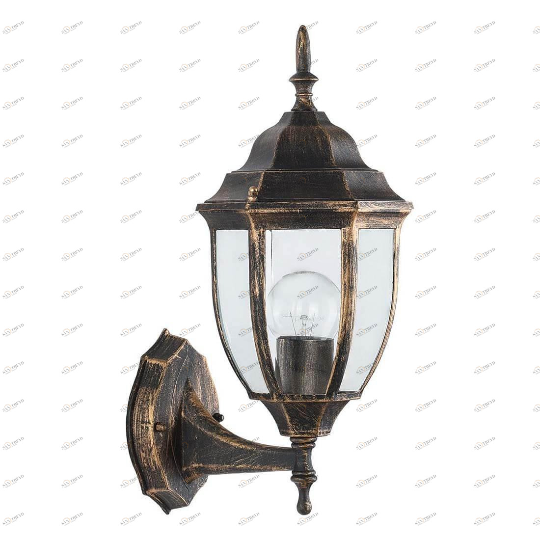 Уличный настенный светильник 38х19х16,5 см золото Feron FERON ПОД СТАРИНУ, ФОНАРЬ 00-3898373 Золото 